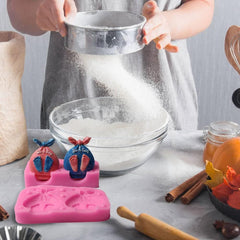 RKPM HOMES Baby Shower Chocolate Mould I 3D Fondant It's Boy & Girl Baby Feet Print Shape Silicone Candy Mould I for DIY Handmade Cake Décor Jelly Dessert Pastry Polymer Soap Resin Cupcake Decoration