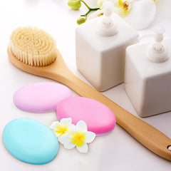 RKPM HOMES Soaps Molds | Silicone Oval Shape Mould | Handmade Sharp Edges Soap Making Forms | 3D Moulds for Cake Chocolate Candy Ice Jelly Brownie Dessert | Multicolor - 6 Cavity