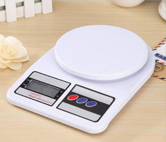 RKPM HOMES® Electronic Kitchen Digital Weighing Scale Weighing Machine Scale with Backlit, Multipurpose (SF-400 - Color White, 10 Kg)