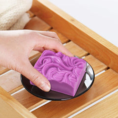 RKPM HOMES Soaps Molds | Silicone Square Shape Mould with Ocean Wave Pattern | Handmade Sharp Edges Soap Making Forms | 3D Moulds for Cake Chocolate Candy Ice Jelly Brownie Dessert - 4 Cavity
