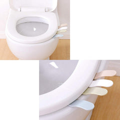 RKPM Pack of 2 Toilet Seat Pad Cover Lifter Lift Handle - White