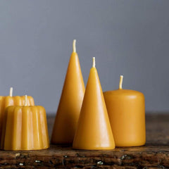 RKPM HOMES Cone Shaped Candle Mold I 3D Conical Pillar Acrylic Candlestick Wax Mould I Modern Creative Shape Molds I for DIY Handmade Ornament Cake Décor Aromatherapy Art Craft Making (Plain)