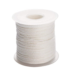 RKPM HOMES Candle Wick I Natural Cotton Braided Threads I Spool Roll Pre Waxed Wicks I for DIY Handmade Candle & Soap Making, Arts & Crafts I White - 61 Meter