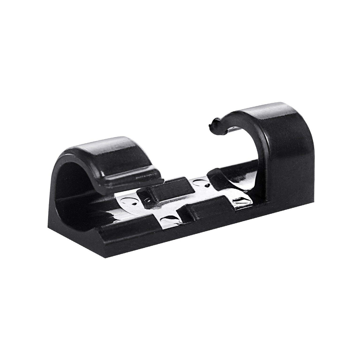 RKPM HOMES Cable Clips Organizer Self-Adhesive Drop Wire Holder Cord Management Clip (Black 20)