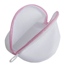 RKPM HOMES Mesh Garment & Laundry Bag I Bags with Zipper I Double Layer Washing Bag for Washing Machine Lingerie Washer I for Women Girl Bra Underwear Socks Stockings Travel – Triangle Shape (Pink)