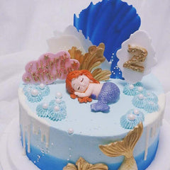 RKPM HOMES Sleeping Mermaid Chocolate Mould | Silicone 3D Baby Girl Candy Mold | Baking Tools for Cake Chocolate Candy Ice Jelly Soap Pudding | Cake Baking Moulds | Bakeware Molds – Multicolor