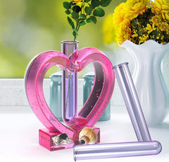 RKPM HOMES Test Tube I Round Acrylic Hollow Tube Pipe I for Plant Propagation Station Hydroponic/Flowers for Home Office Desktop Garden Wedding Decoration – Pack of 3
