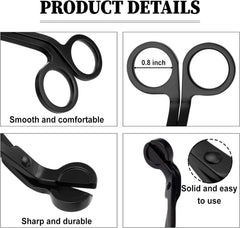 RKPM HOMES Stainless Steel Candle Wick Trimmer I Wick Cutter I Cleaner Burning I Wick Clipper Scissor Candle Tool for You to Safely Remove The Cut Wick I Gifts for Candle Lovers