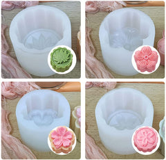 RKPM HOMES Moon Cake Mold I 3D Crystal Snowy Liquid Autumn Mooncake Silicone Casting Moulds I for DIY Handmade Cake Chocolate Candy Ice Jelly Pastry Soap Resin Candle Art Craft (Maple Leaf Shape)