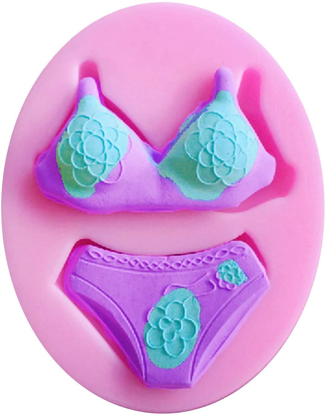 RKPM HOMES Silicone Fondant Mold Chocolate Candy Gumpaste Sugarcraft Cake Decorating Tools Paper Clay Mold (Beach Bikini)