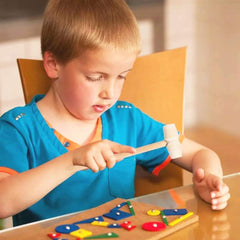 RKPM HOMES Mini Wooden Hammer Mallet Pounding Toy Cute Beating Gavel Toys for Boys Girls (20 Pcs)