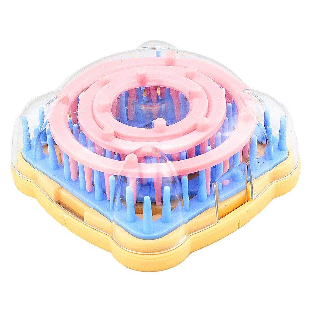RKPM HOMES Loom Yarn Flower Corsage Craft Maker Weaver Kit Tools - Random Color (1 Set), Multi-Coloured