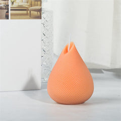RKPM HOMES Water Drop Shape Candle Molds I Round Striped 3D Fondant Silicone Epoxy Candlestick Mould I for Handmade Ornament Aromatherapy Plaster, Soap, Resin Epoxy Casting, Art Craft Making Tools