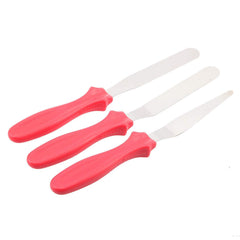 RKPM 3-in-1 Multi-Function Stainless Steel Cake Knife Set, 3-Pieces, Multicolor