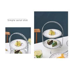 RKPM Tweet 2 Tier Stacked Cake Cupcake and Dessert Stand (Not Include Plates)