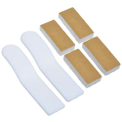 RKPM Pack of 2 Toilet Seat Pad Cover Lifter Lift Handle - Light Green