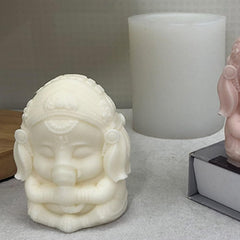 RKPM HOMES Ganesh Shape Candle Molds I 3D Fondant Ganesha Silicone Plaster Epoxy Mould I for DIY Handmade Chocolate, Cake Décor, Aromatherapy, Soap, Resin Art Craft Making, Home Party Decoration