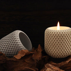 RKPM HOMES Candles Holders Resin Mold I Irregular Mesh Pattern Casting Plant Silicone Epoxy Candlestick Mould I Succulent Concrete Molds for DIY Jewelry Trinket Storage Flowers Plants Pot Decoration (1 Mold)