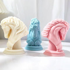 RKPM HOMES Horse Head Shape Candle Mold I 3D Fondant Silicone Animal Sculpture Statue Mould I for Handmade Ornament Aromatherapy Soap, Chocolate, Cake Décor, Clay Resin Casting, Art Craft Making
