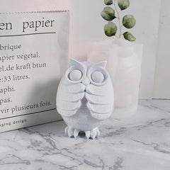 RKPM HOMES Birds Candle Mold I 3D Cute Owl Shape Silicone Epoxy Casting Mould I for DIY Handmade Ornament, Cake Décor, Aromatherapy, Soap, Resin Art Craft Making, Home Office Decoration (Don’t Speak)