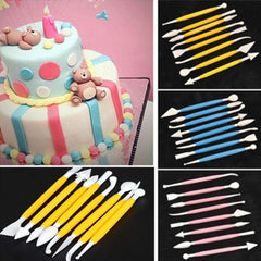 RKPM Marshmallow Fondant Cake Decorating Hand Tool, Fondant Modeling Tool Set, Plastic, (8-Piece Multicolor)
