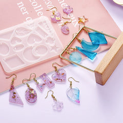 RKPM HOMES Resin Molds – 12 Cavity I Silicone UV Epoxy Deep Casting Jewelry Mould I for Homemade DIY Art Crafts Pendant, Earring Keychain Charm, Bracelet Gift Making Tools