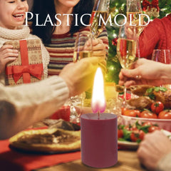 RKPM HOMES Cylindrical Pillar Candle Mold I Simple Flat Colum Acrylic Candlestick Wax Mould I for DIY Handmade Cake Décor, Aromatherapy, Candles Making Home Wedding Dinner Party Decoration (5X10 CM)