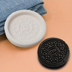 RKPM HOMES Cookie Fondant Mold I 3D Silicone Donut Mould I for DIY Handmade Sugarcraft Cake Decoration, Polymer Clay, Candy, Cupcake Toppers, Jelly, Muffin, Soap Resin Wax Making (Oreo 2 Layer)