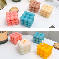 RKPM HOMES Rubik Cube Shape Cake Mold | Fondant Silicone Candy Molds | Handmade Candles | Mould for Mousse Dessert Cake DIY Decorating Art Cakes Crafts | for Chocolate and Cake Decoration - 6 Cavity