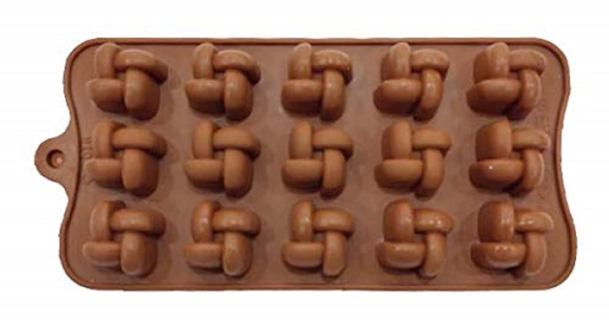 RKPM HOMES Fan/Fun Geometric Shape Chocolate Mould | Silicone Candy Mold | Baking Tools for Cake Chocolate Candy Ice Jelly | Cake Baking Moulds | Bakeware Molds | Brown - Set of 1