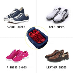 RKPM Multifunctional Zipper Waterproof Shoes Bag Nylon Material, Shoes Pouch with Handle, Shoes Storage Organizer Bag with 2 Pockets Ideal for Travel, Workout, Dancing, Gym(Navy Blue)
