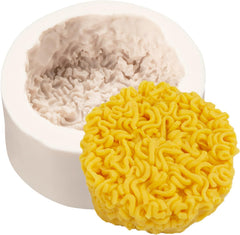RKPM HOMES Instant Noodles Shape Candle Mold I 3D Fondant Round Silicone Scented Mould I for DIY Handmade Ornament Chocolate, Cake Décor, Aromatherapy, Soap, Resin Art Craft Making, Home Decoration
