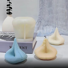 RKPM HOMES Candle Molds I 3D Geometric Silicone Plaster Epoxy Mould I for DIY Handmade Chocolate, Cake Décor, Aromatherapy, Soap, Resin Art Craft Making, Home Party Decoration (Spiral Pyramid)
