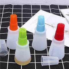 RKPM Oil Bottle Brush- Silicone Pastry Brush for Roasting, sauteing, Baking or Grilling, Frying, BBQ, Cooking Oil Dispenser Kitchen Tools Accessories(2 Pcs)