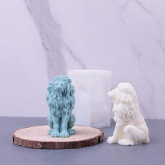 RKPM HOMES Lion Candle Mold I 3D Fondant Animal Silicone Epoxy Casting Mould I for DIY Handmade Ornament, Cake Décor, Aromatherapy, Soap, Resin Art Craft Making Home Wedding Party Decoration