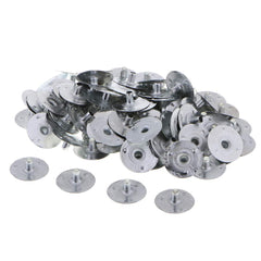 RKPM HOMES Metal Sustainer Tabs I Candle Wick Tabs I Candle Making Supplies I for Homemade DIY Candle Making Decorating Art Craft I Candle Accessory I 12.5 mm – Pack of 100