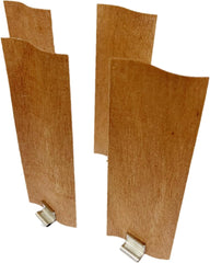 Wood Wicks for Candle Making Height Smokeless Wooden Candle Wicks+Metal Bases
