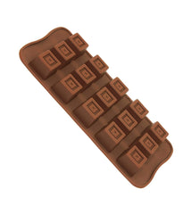 RKPM HOMES Silicone Chocolate Mold Candy Mold Jelly Ice Cube Tray Muffin Sugar Craft Fondant Mold Mould Cake Decorating Tools (15 Cavity Square Chocolate Mold)