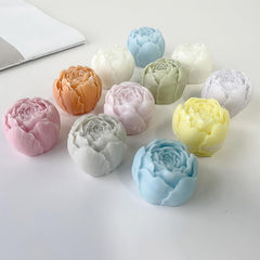 RKPM HOMES Small Rose Bud Candle Mold I 3D Fondant Close Peony Flower Silicone Scented Wax Mould I Succulent Molds for DIY Handmade Ornament Cake Décor Aromatherapy Soap Resin Art Craft Making - 1 Pcs
