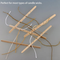 RKPM HOMES Wooden Candle Wick Holder Stick with 7 Hole I Centering Devices Wick Bars I Natural Environmentally Friendly I for Handmade Soy & Beeswax Candle Making Wedding Party Home Decor