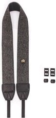 RKPM HOMES Camera Strap Sling belt I Adjustable Shoulder Neck Vintage I Cotton Leather finish Hooks Safety cross-body for All DSLR Camera Nikon Canon Sony Pentax I Suitable for Women Men – Gray