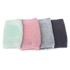 RKPM HOMES Baby Knee Pads - Crawling Knee Pads for Baby Infant Toddler - Unisex Pink & Green Pair