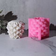 RKPM HOMES Morning Glory Flower Design Candle Mold I 3D Fondant Swirl Sculpture Pillar Silicone Wax Mould I for DIY Handmade Ornament Chocolate, Cake Décor, Aromatherapy, Soap, Resin Art Craft