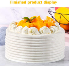 RKPM HOMES Plastic Saw Tooth Cake Scraper Set, Decorating Comb & Icing Smoother Tool Scraper, DIY Icing Decorating Spatula Decorating Mousse Butter Cream (Blue Scraper 2 Pcs)