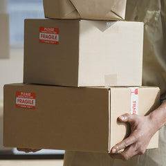 Methdic 2"x 3" Fragile Stickers 500 Labels Per Roll Strong Adhesive (Handle with Care,Do Not Drop,Thank You) Labels for Shipping and Moving