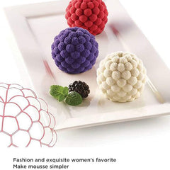 RKPM HOMES Fruit Shape Chocolate Mould | 3D DIY Fondant Silicone Mold | Baking Tools for Cake Chocolate Candy Ice Jelly Soap | Baking Moulds | for Cake Cupcake Topper Decoration (Raspberry Mold)