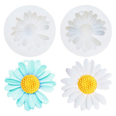 RKPM HOMES Keychain Mold I Sunflower Shape with Hole Silicone Epoxy Mould I for Handmade DIY Pendant Necklace Jewelry, Resin Casting, Chocolate, Cake Décor Art Craft Making (with Hole)