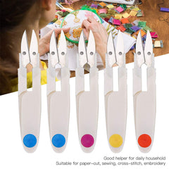 RKPM HOMES Sewing Clippers I Portable Steel Durable Thread Cutter U Shaped I Cross Stitch Trimming Scissors Craft Hand Tool I for Fabric Paper Cut Quilting Embroidery Scrapbooking Dressmaking