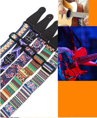 RKPM HOMES Guitar Strap I Soft Straps with PU Leather Ends I Adjustable Ultra Comfortable Belt I Modern Printed Design I for Electric, Acoustic, Bass, Classic Guitar, Ukulele (Large Sunflower)
