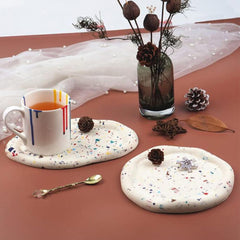 RKPM HOMES Coaster Mould I Silicone Irregular Clouds Epoxy Resin Deep Casting Tray I for Homemade Ornament DIY Art Crafts Jewelry Storage Box Ring Trinket Container Home Table Decoration (Oval)